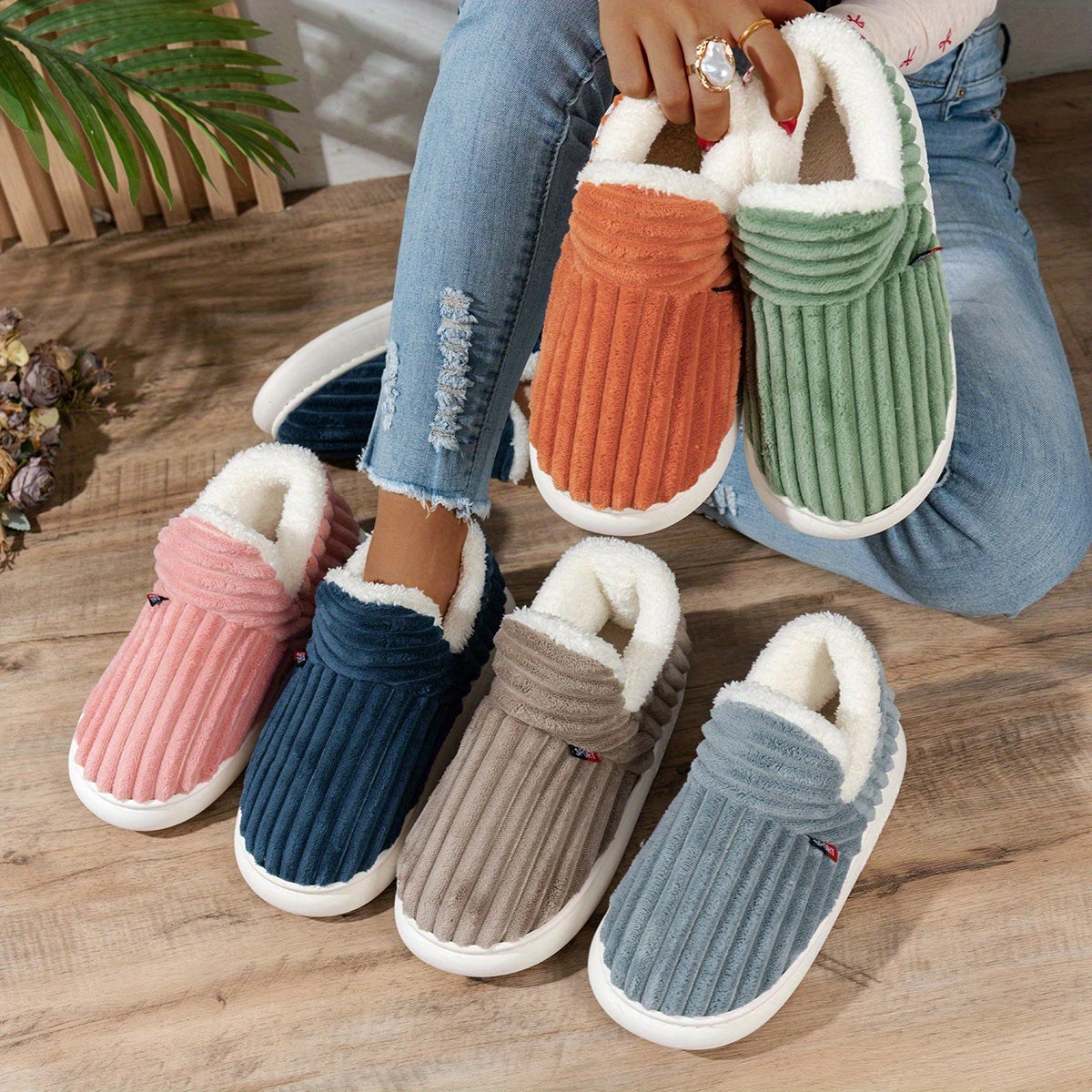 Chaussures d'intérieur d'hiver pour femmes