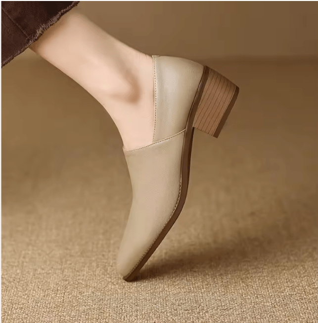 Escarpins confortables à talons épais pour femmes - TENDI