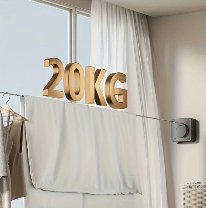 Métal, Support mural sans perçage avec longueur réglable, Idéal pour balcon et salle de bain - TENDI