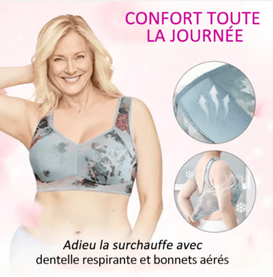 Soutien - gorge confort rafraîchissant en dentelle de soie glacée - TENDI