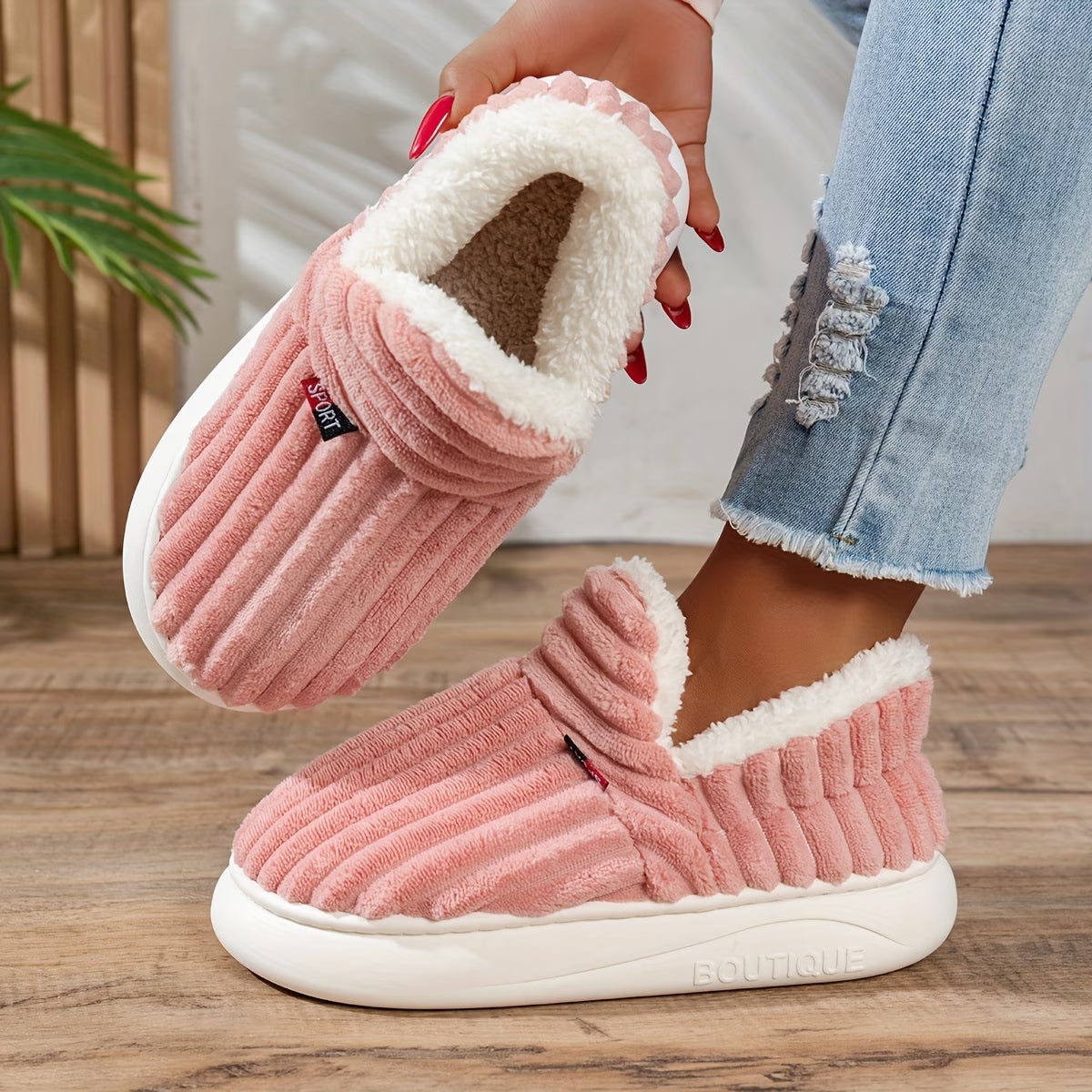 Chaussures d'intérieur d'hiver pour femmes
