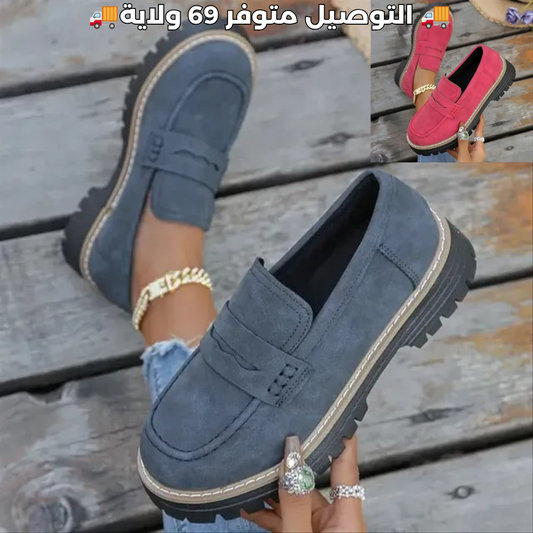 Mocassins penny vintage légers pour femmes