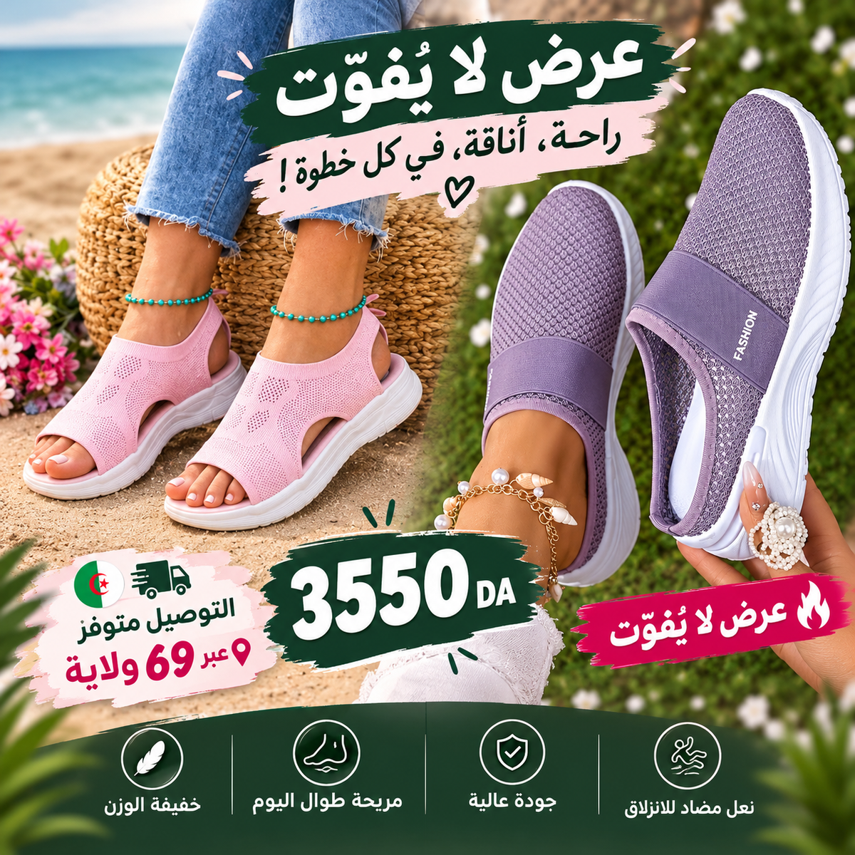 قطعتين ب 3550 دج