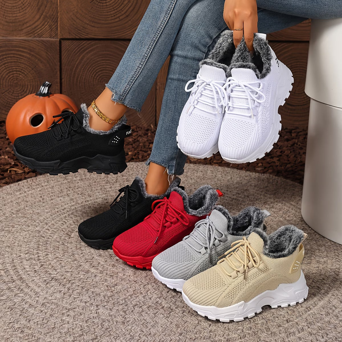 Chaussures d'Hiver Chaudes et Antidérapantes pour Femmes