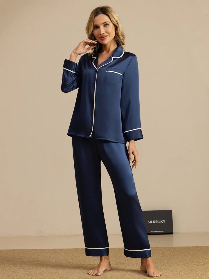 Lamra Pure Silk – Ensemble Nuit Classique ⭐ - TENDI