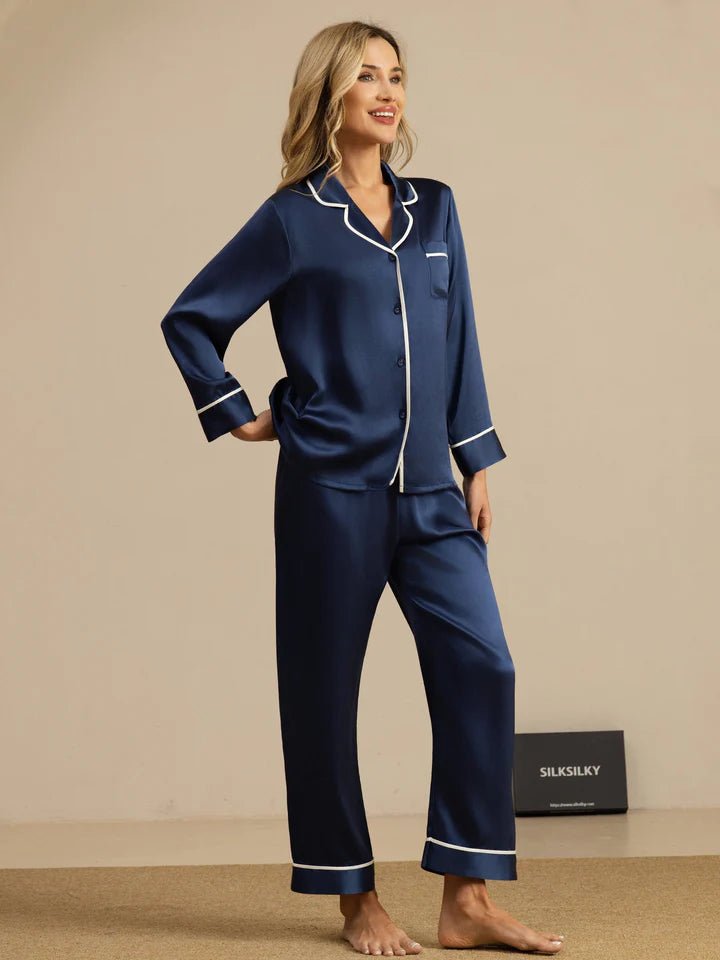 Lamra Pure Silk – Ensemble Nuit Classique ⭐ - TENDI