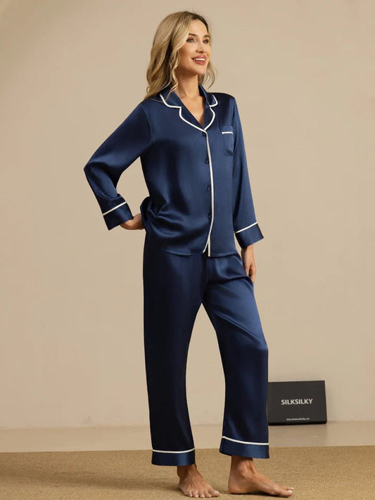 Lamra Pure Silk – Ensemble Nuit Classique ⭐ - TENDI