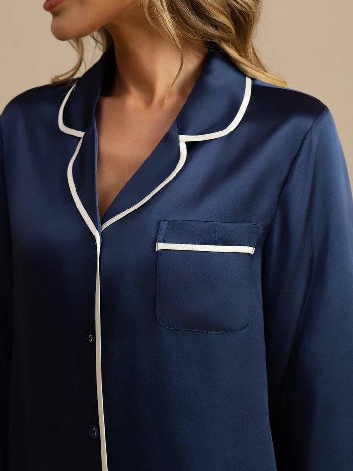 Lamra Pure Silk – Ensemble Nuit Classique ⭐ - TENDI