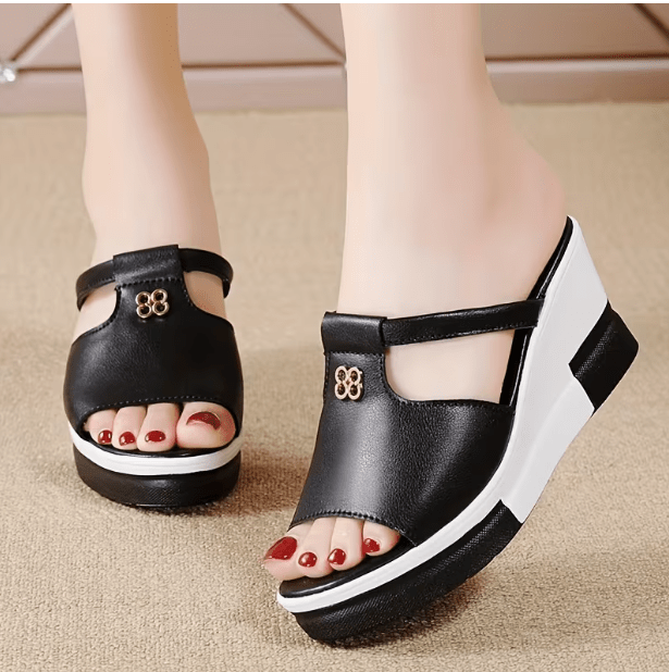 Sandales d'intérieur pour femmes à enfiler, - TENDI