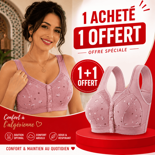Soutien-gorge boutonné sur le devant, confortable et pratique - TENDI