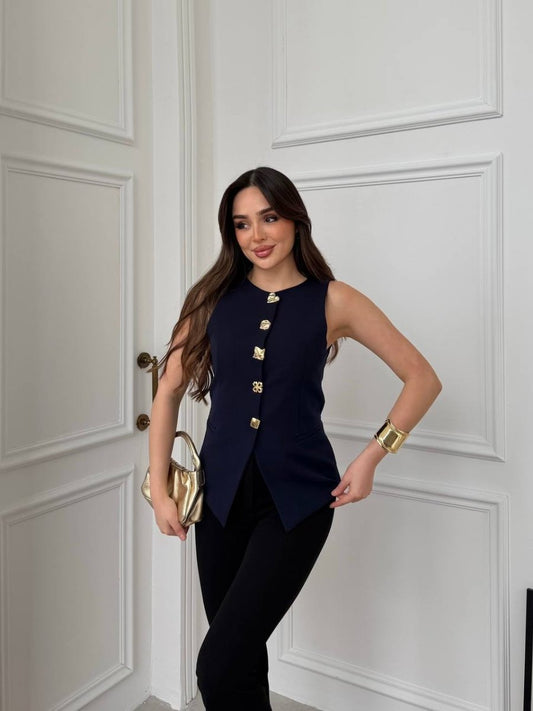 Top Élégance Boutonné - TENDI