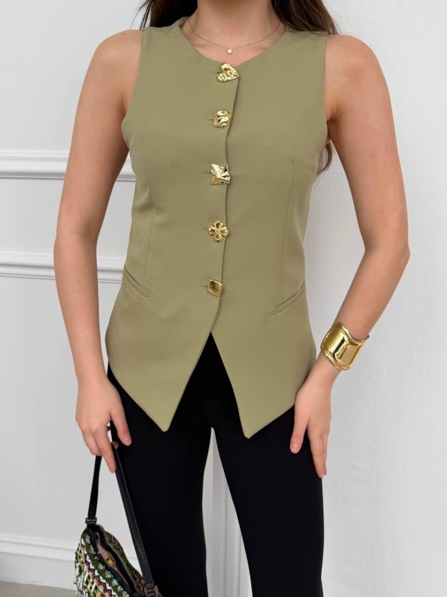 Top Élégance Boutonné - TENDI